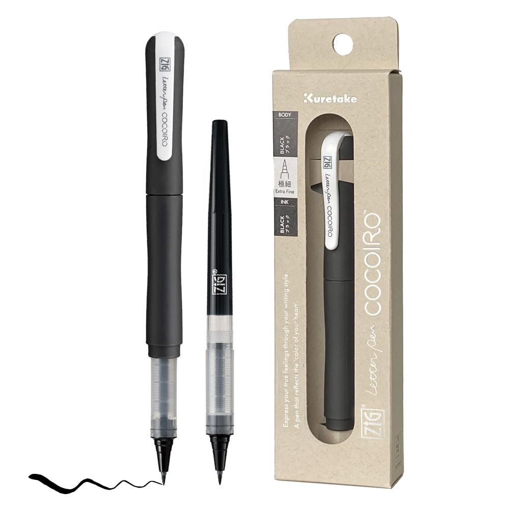 ♡cocoiro♡ Amazon.com: Kuretake ZIG Letter Pen COCOIRO, Body with Black Ink