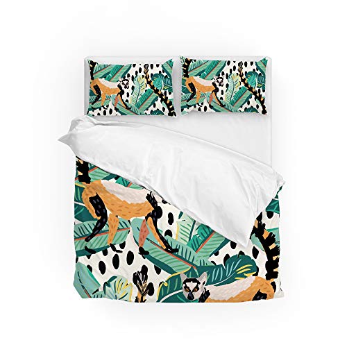 Funda de edredón ultra suave de Madagascar lavable para cama doble 2
