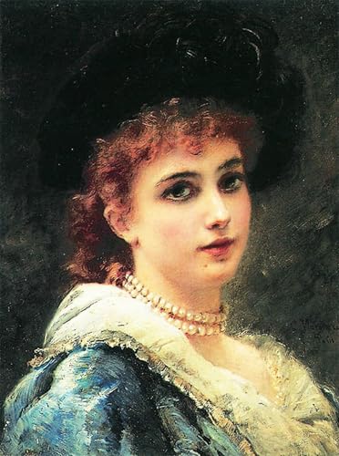 Tableau Parisienne Makovsky pour une déco de chambre vintage
