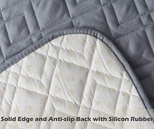 Ameritex Waterproof Nonslip Recliner Cover Stay in Place, Dog Chair Cover Furniture Protector, Ideal Recliner Slipcovers for Pets and Kids (23", Light Grey) - Image 5