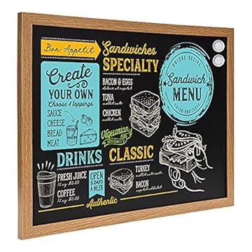 Amazon Basics Chalkboard, 43 x 58.4 cm, Black