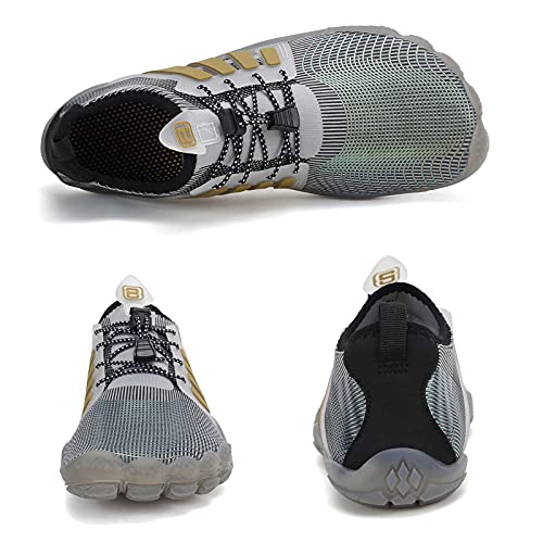 Image of Water Shoes for Men Barefoot Quick-Dry Aqua Sock Outdoor Athletic Sport Shoes for Kayaking, Boating, Hiking, Surfing, Walking