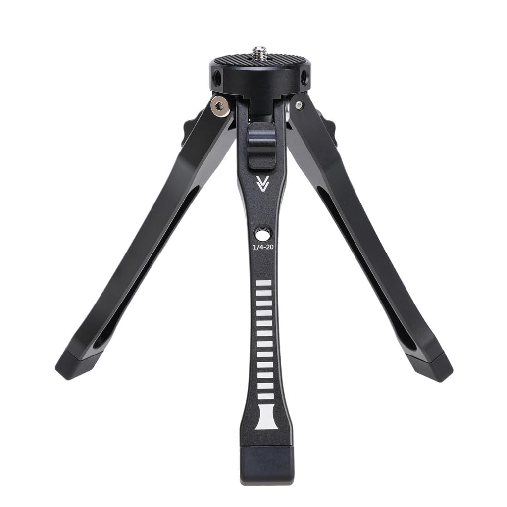 Treppiede compatto con gambe regolabili in alluminio per fotografia e registrazione video