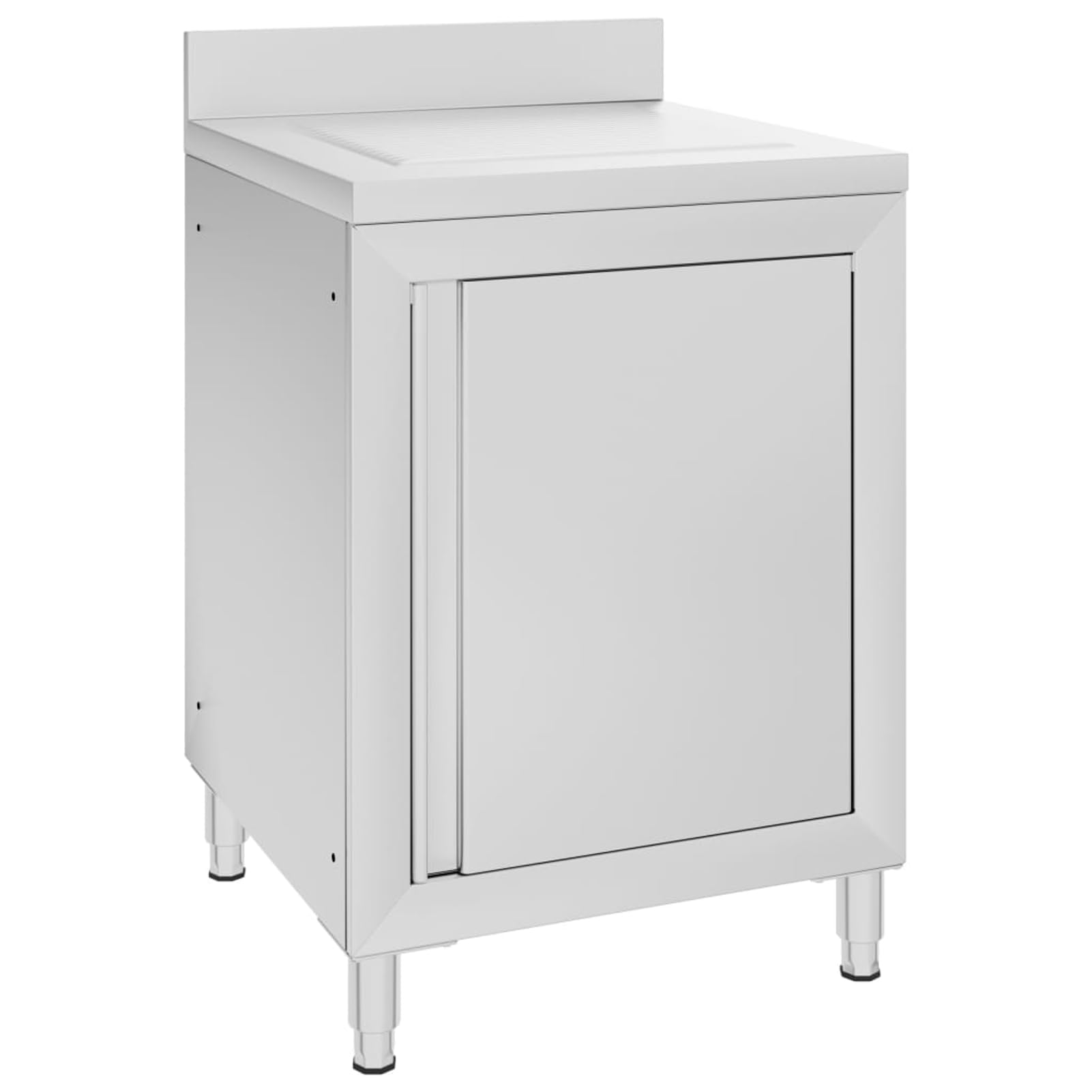 Gastro-Küchenschrank mit Abtropffläche Edelstahl Model147228