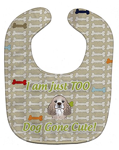 Caroline's Treasures BB5785BIB Too Cute Cocker Spaniel Baby Bib Easy-Clean ...
