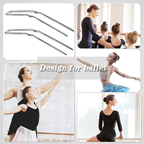 24 Pcs U Shaped Hair Pins Ballet Bobby Pins U Pin Hair Styling Pins Bobby Pins For Updo With Storage Box Metal U Bun Hair Pins For Women Girls Thick Thin Long Curly Hair (Silver, 3 Inch) #TOP2