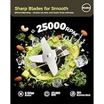 iCucina-Smoothie-Blender-1000W-Personal-Blender-for-Shakes-and-Smoothies-with-2-x-32oz-Protable-Cups-and-Lids-Single-Serve-Blenders-for-Ice-Crushing-Bean-Grinding-Frozen-Fruit-Drinks-Black