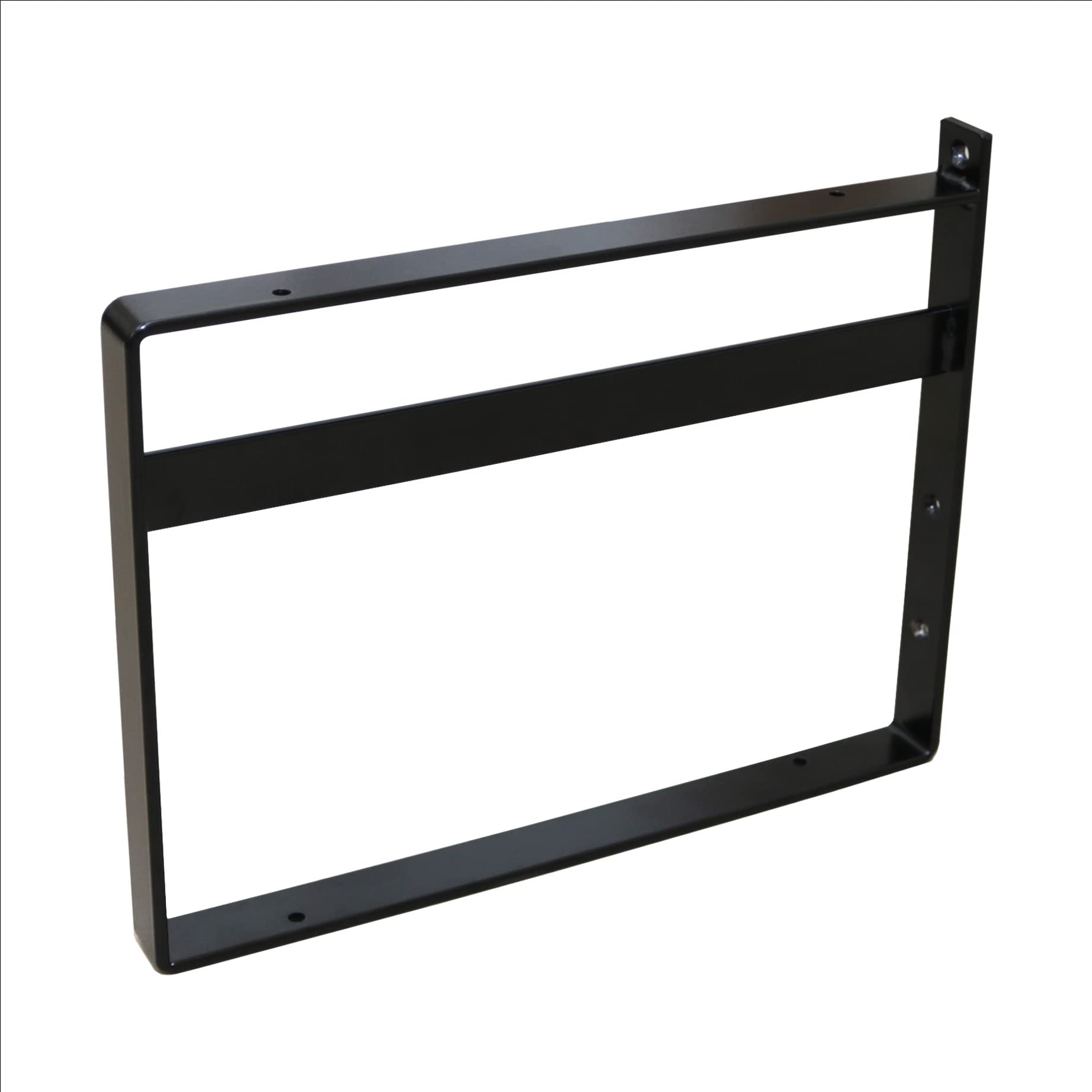 Amazon | ウォールシェルフブラケット ブラック DIY 壁面収納 (ロの字