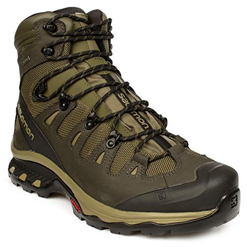 Salomon Men's Quest 4d 3 GTX Backpacking, Grape Leaf/Peat/Burnt Olive, 7