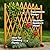 Lattice Fence Willow Wooden Expandable Plant Climbing Lattices Trellis Fence | Decorative and Lightweight | Open Screen Willow Fencing | Rot-Resistant and Weatherproof