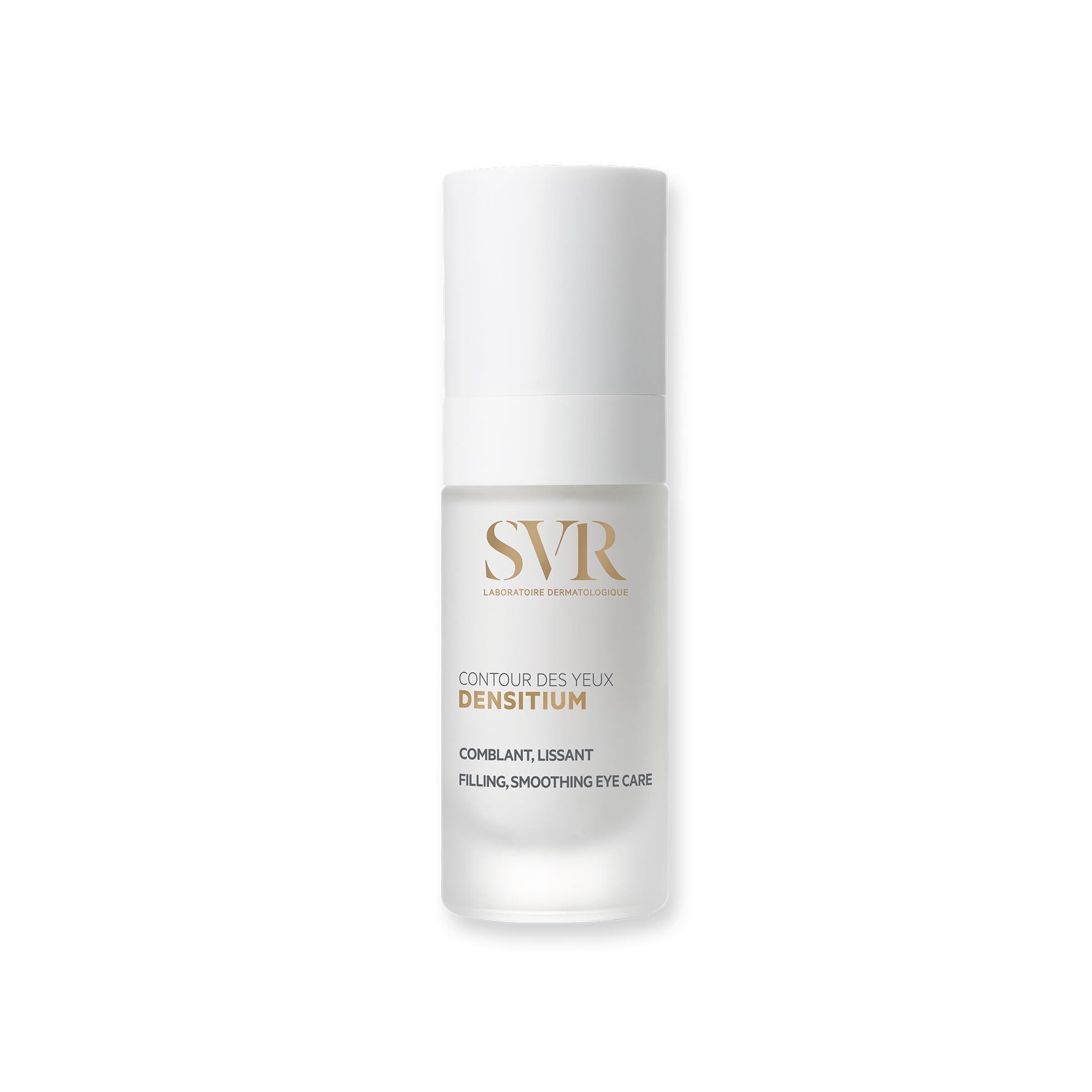 SVR - Densitium Contour des Yeux - Soin anti-âge global - Pour peaux matures - Rides, poches, cernes - Acide hyaluronique, Bio-calcium, Peptides, Probiotiques - 15 ml