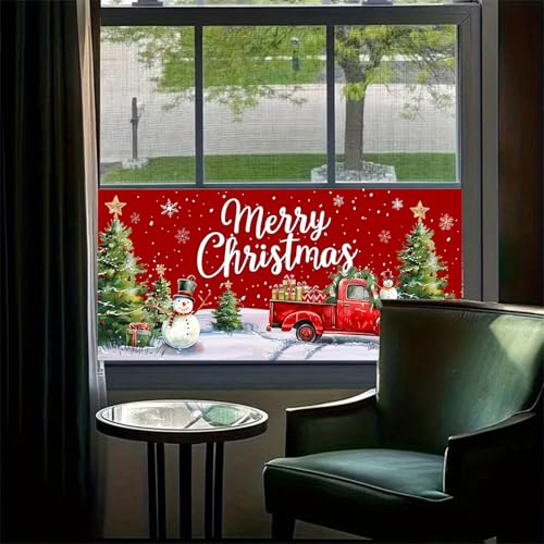 Vinilo Decorativo para Ventana Navidad 39.3 x 17.7 pulgadas miniatura 2
