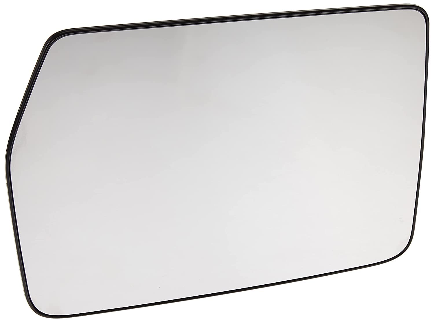 Driver Side Non-heated Mirror Glass w/backing plate, Ford F150, Mark LT, 6 13/16" x 9 1/8" x 10 1/2" (does not STX models, w/o Blind Spot)
