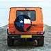 REVENEVER Spare Tire Cover for RV SUV Car Texas Flag Map Print Waterproof Dustproof Tire Cover for JP Camper Travel Trailer Truck