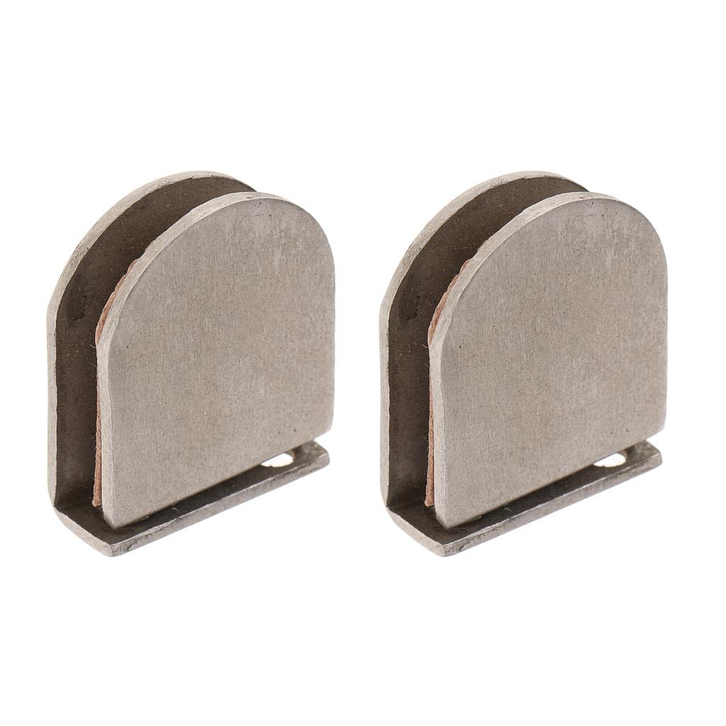 CALANDIS™ 2pcs Stainless Steel Shower Glass Door Panel Fixed Clip Support 0 Degree | Braces & Brackets | Nails Screws & Fasteners | Building & Hardware | Home Improvement-image-18