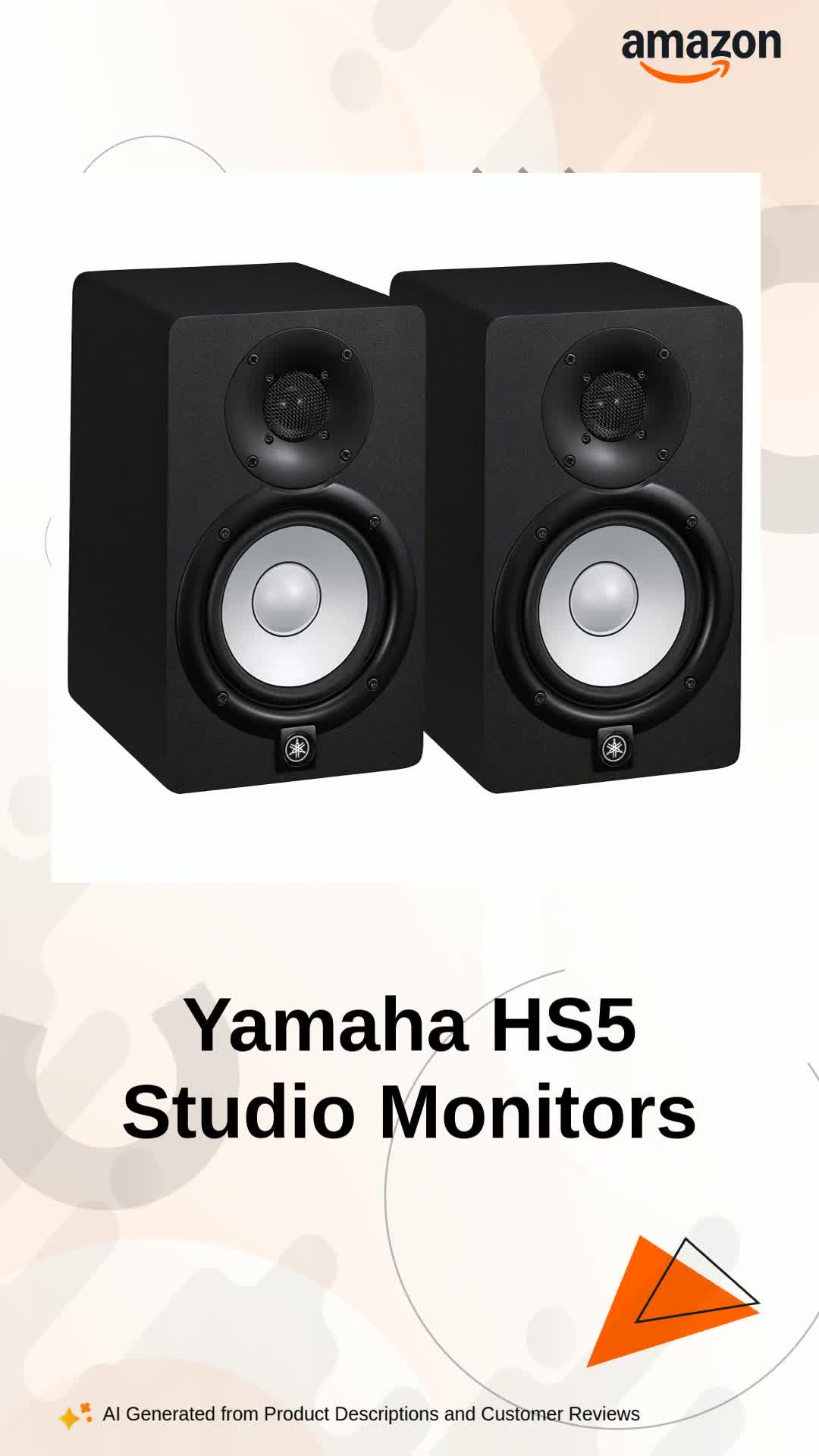 Yamaha HS5 MP Powered Studio Monitors 50th Anniversary Special