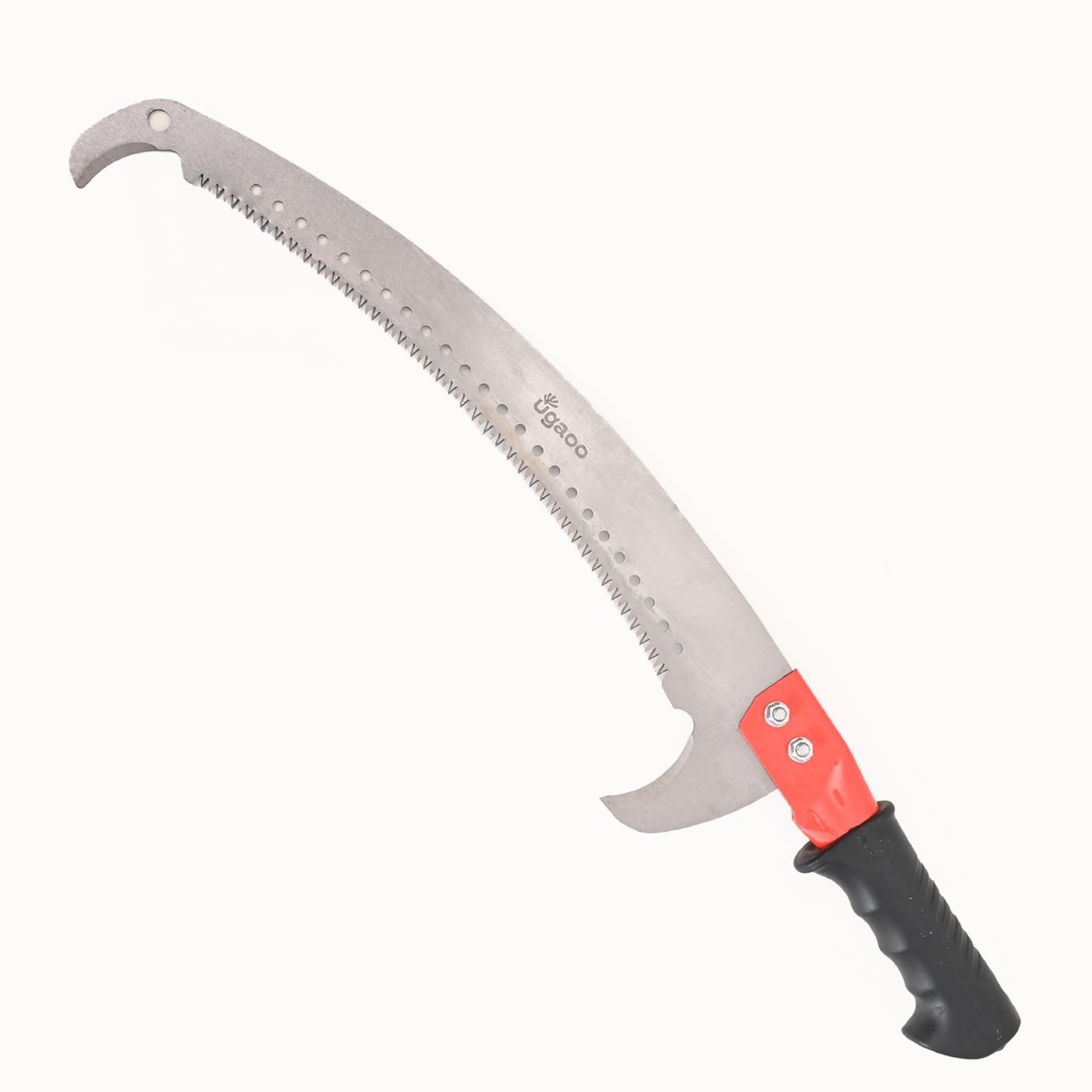 Ugaoo Pruning Saw - 23 Inch | Hand-Powered Curved Blade Saw with Hook | Pole Fixing Slot | Heavy Duty Pruner for Tree Branches | Garden Hand Saw for Professional Use-image-41