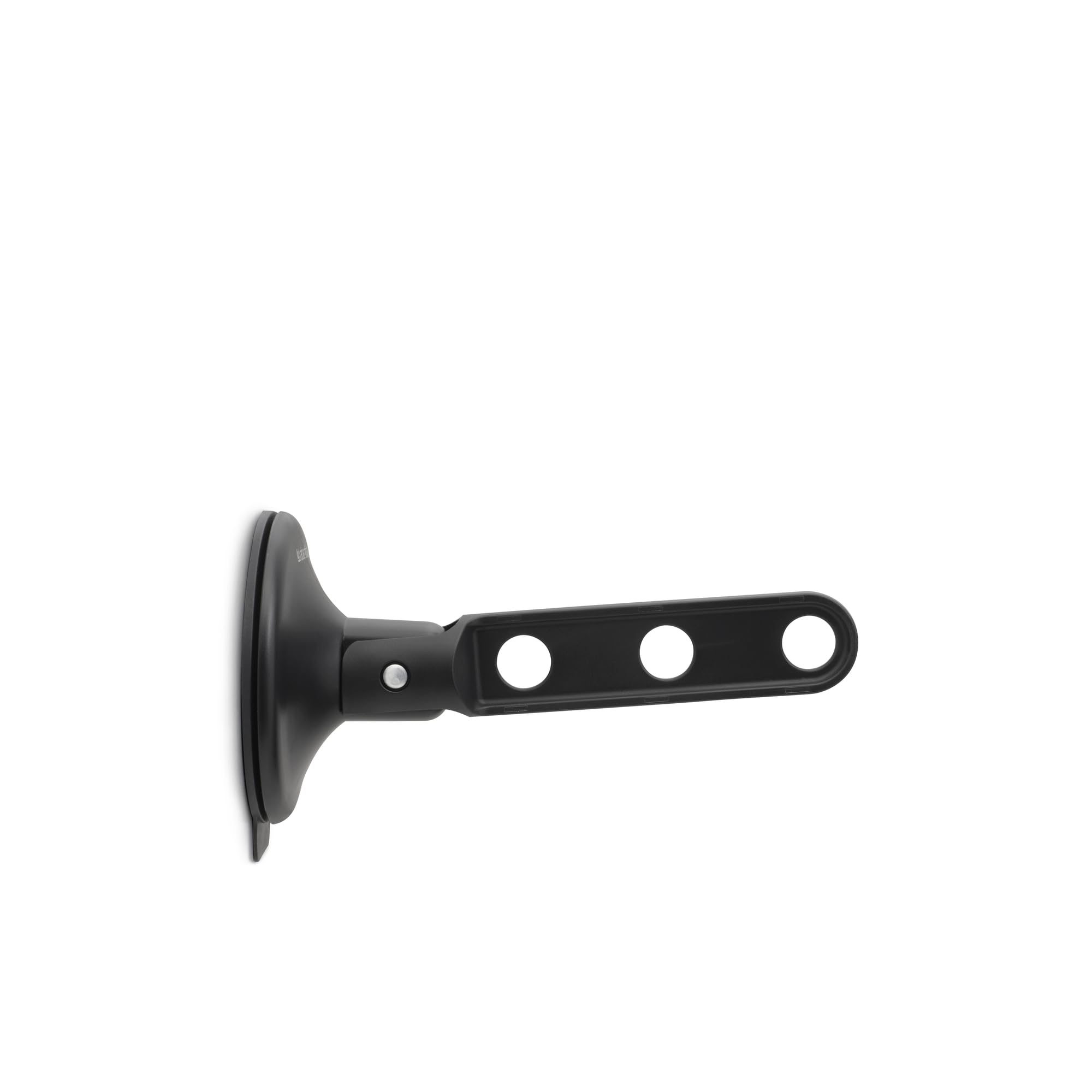 Brabantia Clothes Hook with Suction Cup – Black | Airer Hook for Windows, Tiles, Mirrors | Compact Laundry Hanger Holds 3 Hangers, Up to 2kg | Ideal for Bathrooms or Small Spaces