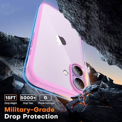 Image of TAURI for iPhone 17 Case, with Screen Protector, Pink