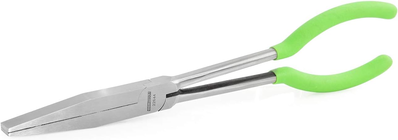OEMTOOLS 22644 11 Inch Long Reach Duck Bill Pliers, Wire Cutters, Long Nose Pliers, Easy To Access Tight Spaces, Powerful Grip