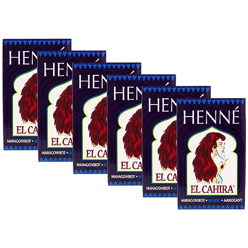 Henna El Cahira Rouge acajou lot de 6 idéal pour vos reflets d'automne