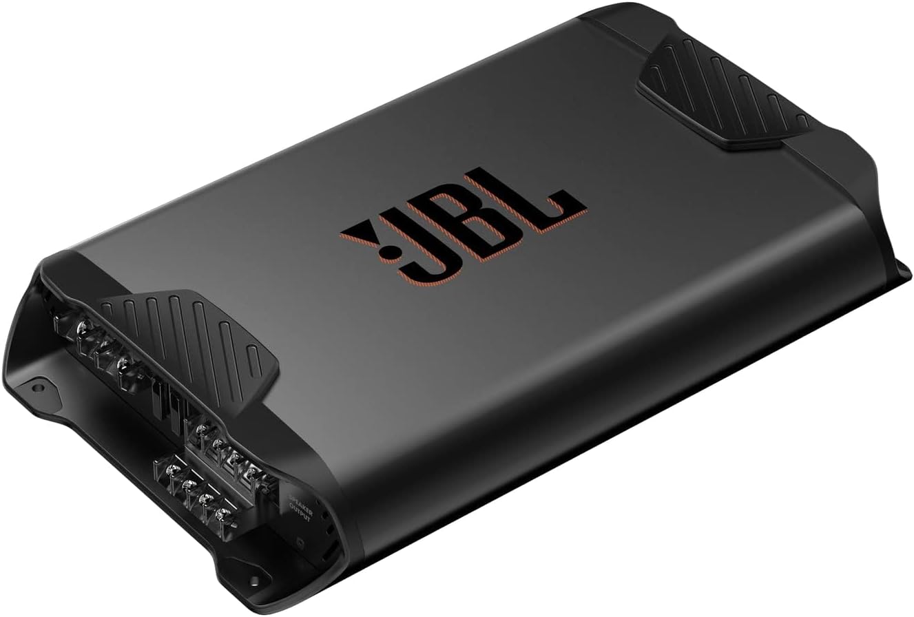 JBL Concert A704 4-Channel Car Amplifier Class AB - Car Power Amplifier with 4 x 70 Watt RMS - 1000 Watt Tip for 4 Car Speakers, or 2 Plus 1 Subwoofer or 2 Speakers