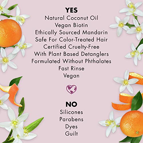 Love Beauty And Planet Silcone-Free Deep Cleanse, Hydrate, Strengthen, Volumize & Shine Vegan Biotin & Sun-Kissed Mandarin 5-In-1 Multi-Benefit Nourishing Conditioner For Hair, 32.3 Oz #TOP6