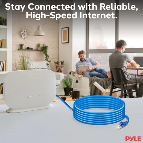 Cable de red Pyle RJ45 CAT6 UTP 10 pies azul miniatura 7
