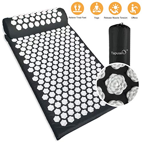 Tapis d'acupuncture Lotus, Kit d'Acupression Tapis,Yoga Tapis de...