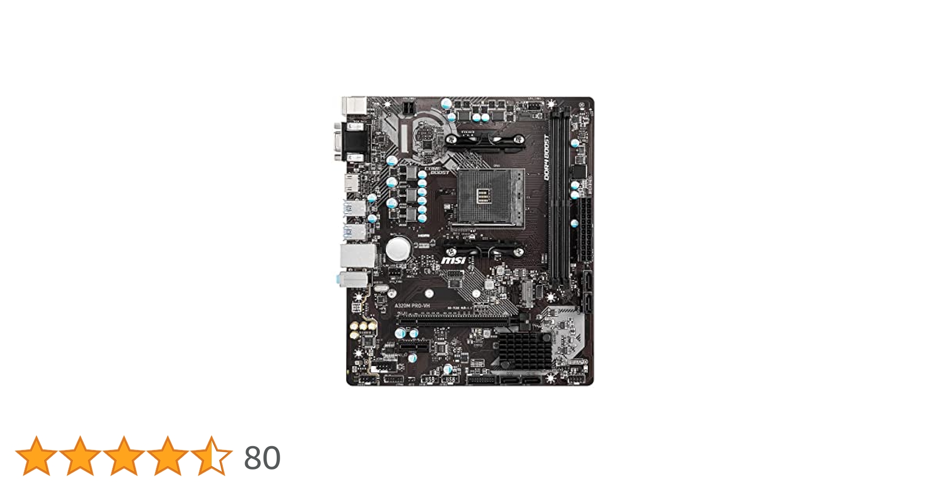 CPU MSI A320M PRO-VDH Ryzen3 1300x DDR4 8GB MSI A320M PRO-VH