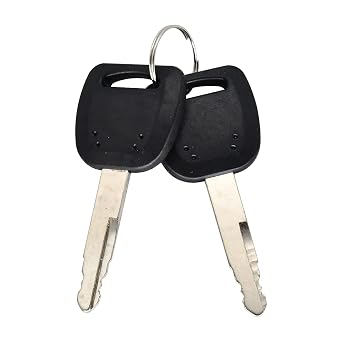 2 Pcs Ignition Keys 801503883-1 Compatible with XCMG Excavator Heavy Equipment 150 80 85 215 60