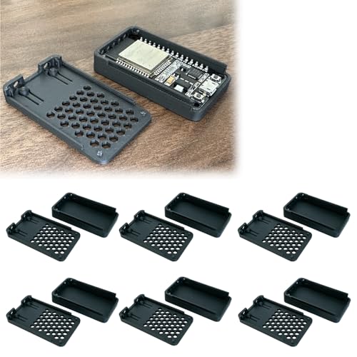 Gabinete Protector Snap Fit Compatible con Placa ESP32-WROOM-32, Diseño Totalmente Ventilado con Acceso a Botones, Caja Compacta para Chasis de Computadora DIY miniatura 1