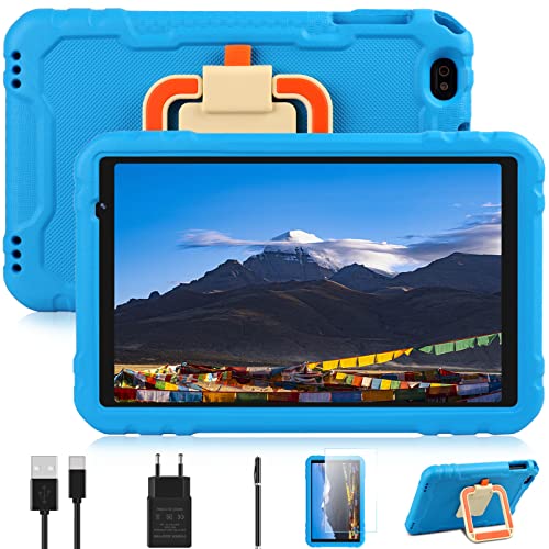AOCWEI Tablet 10 Pulgadas 8 Core Android 11 Tableta con 4GB RAM+64GB ROM (TF 128) HD IPS Display | 5MP +8MP | 2.4G Wi-Fi | 8000mAh -Super Protective Antichoque Eva Estuche Protector -Azul