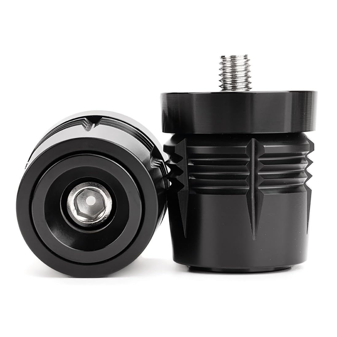 MOWOK Embout de Guidon Moto Accessoires pour Kawasaki Z900 Z800 Z1000 Z1000SX Z400 ZX6R ZX10R Z750 Ninja 250 300 1000 SX Versys650 2017-2025 Capuchons de Guidon (Noir)