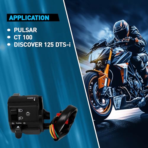 Image of Uno Minda SW-0671 Handle BAR Switch- Left Side - KICK Start for-Bajaj-Pulsar /Pulsar DTSi /Caliber /C-100 N /M /Discover O /M