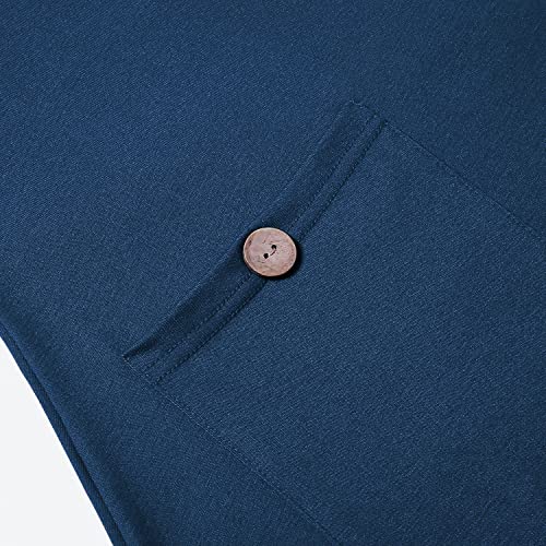 Image of Bulotus Womens Sweaters 2025 Winter Cowl Neck Long Asymmetrical Tunic Sweaters for Leggings Holiday Vacation Tops