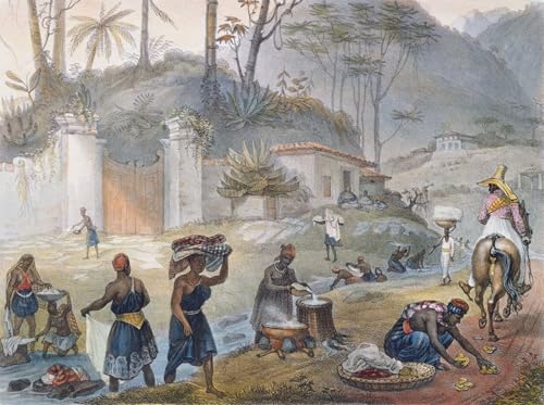 Tableaux sur toile résout mur vide chambre Jean Baptiste Debret Lavandières noires