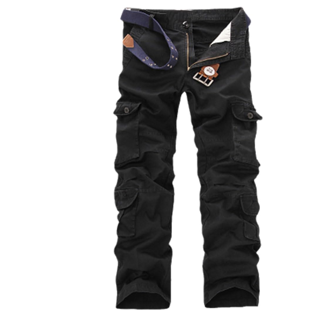 Vogrtcc Pantalones Cargo para Hombre Bolsillos Grandes Pantalones Casuales