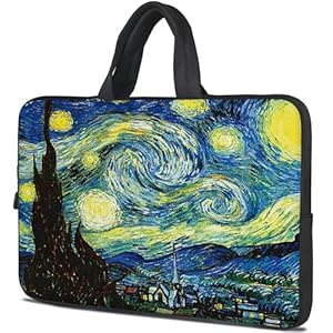 icolor 12~12.6 Zoll Laptoptasche Schutzhülle,15~15.6 Zoll Neopren Laptop Tasche Tablette Halter Notizbuch Tasche Handtasche Laptop Hülle (Sternennacht, für 12~12.6 Zoll)