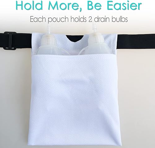 Miniatura 4 de Soporte de drenaje transpirable después de abdominoplastia mastectomía drenaje bolsa de secado rápido cinturón suministros malla nefrostomía ducha