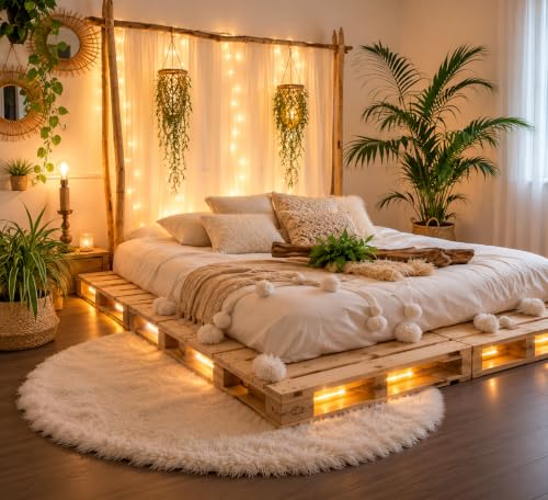 Image of The Woodpecker 4x6 Pine Wood Double(Two) Pallet | Durable Heavy-Duty, Premium Brown Finish, Industrial Shipping, Warehouse Storage, DIY Furniture Projects