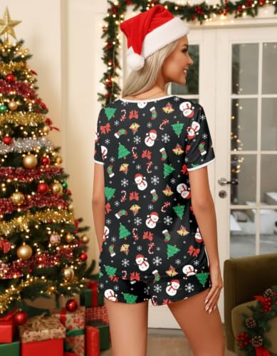 Image of Ekouaer Pajamas for Womens Set 2 Piece Soft Sleepwear, Chest Pocket