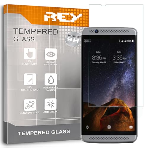 REY 2X Protector Pantalla para ZTE AXON 7 Mini, Cristal Vidrio Templado Premium