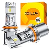 OXILAM 9007 LED Bulbs, 1000% Ultra-Brightness, 3 Min Quick Install Wireless Plug and Play,1:1 Halogen Size 9007 Fog Lights, 20 Years Lifespan, No Flicker, 99% Compatibility, Pack of 2