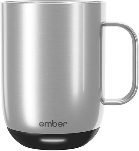 Miniatura 102 de Ember Taza inteligente con control de temperatura, 2, 14 onzas, taza de café calentada controlada por aplicación con duración de la batería de 80