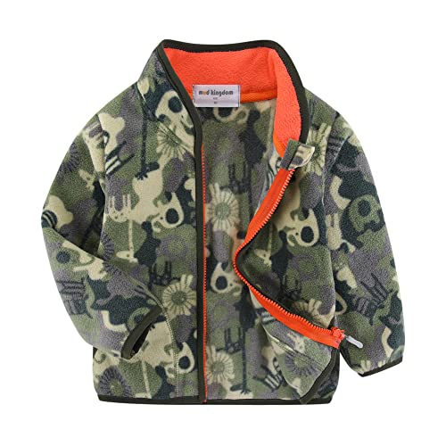 Image of Mud Kingdom Unisex Kids Fleece Jacket Printing Zip Up
