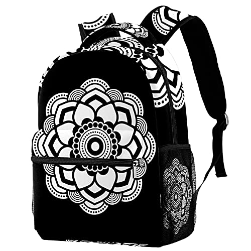 Sac à dos de voyage avec motif floral multicolore bleu pour ado