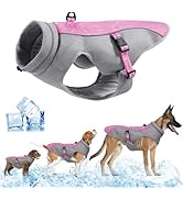 Gilet Rinfrescante Per Cani Con Strisce Riflettenti - Giubbotto Refrigerante Estivo Taglia S Verde - Foto 8