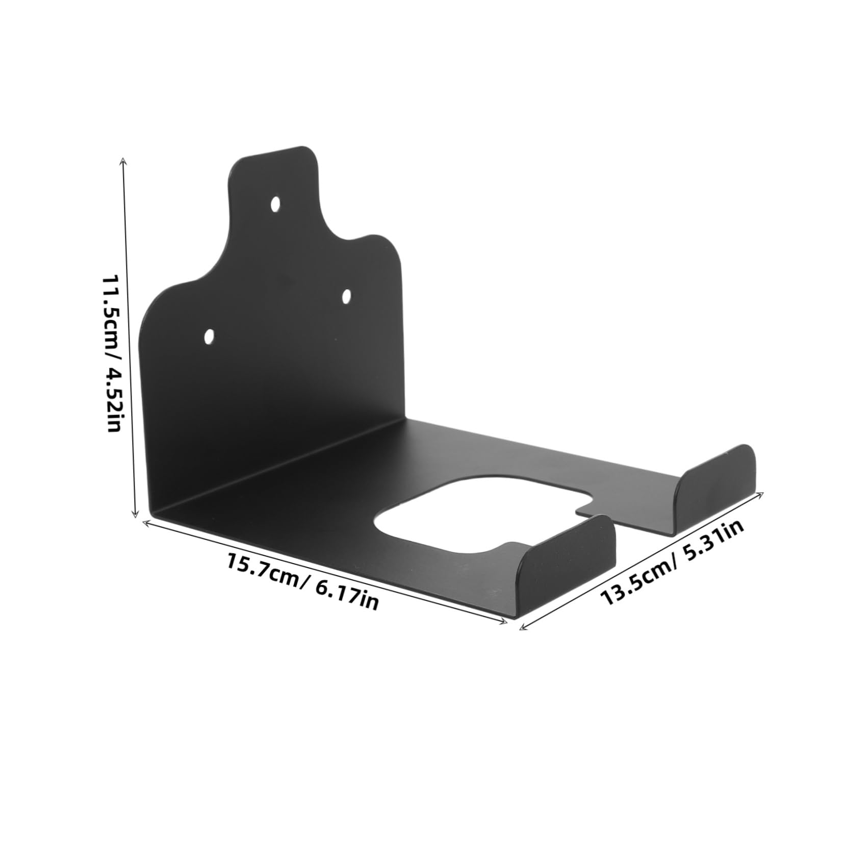 ibasenice Barbell Wall Mount Storage Rack Weight Plate Holder Gym Organizer Barbell Bar Hanger Sturdy Modern Design