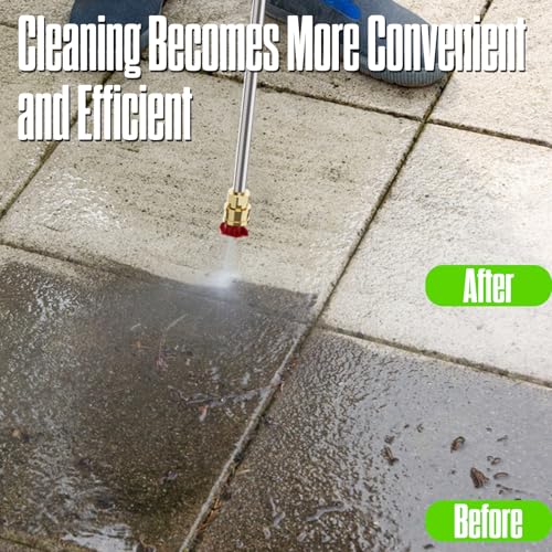 QIOMALA 4800PSI PowerWasher with 4 Quick Connect Nozzles, Foam Cannon for Car, Lane, Patio Cleaning thumbnail 6